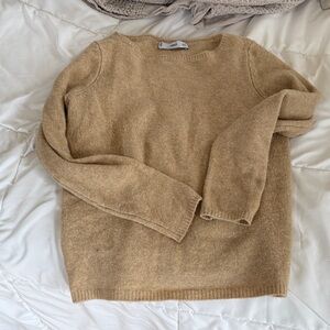 Mango Cozy Tan Sweater